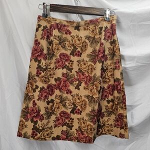 Vintage floral mini skirt